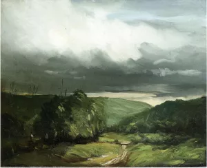 In the Wyoming Valley Oil painting by Robert Henri