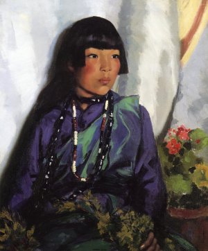 Julianita Ready for the Dance by Robert Henri Oil Painting