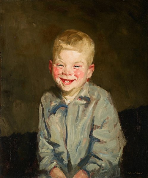 Laughing Boy  by Robert Henri - Hand-Painted Oil Painting Reproduction