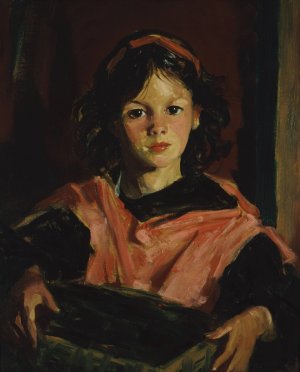 Mary Ann with her Basket by Robert Henri Oil Painting
