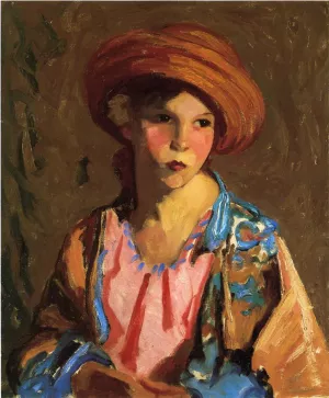 Mildred-O Hat Oil painting by Robert Henri