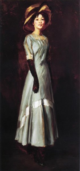 Miss Kaji Waki Oil painting by Robert Henri