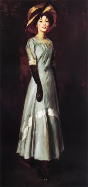 Miss Kaji Waki by Robert Henri - Oil Painting Reproduction