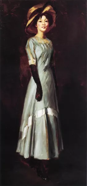 Miss Kaji Waki Oil painting by Robert Henri