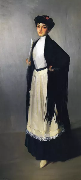 Modiste of Madrid Oil painting by Robert Henri