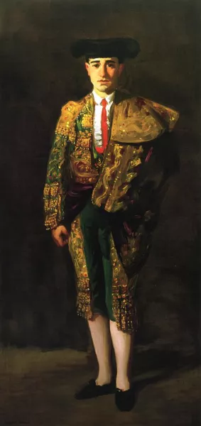 Portrait of El Matador, Felix Asiego by Robert Henri - Oil Painting Reproduction