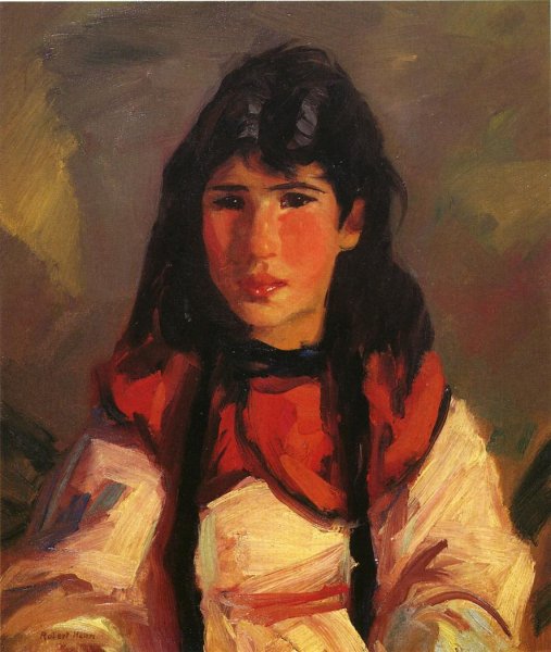 Main Product Photo of Portrait of Tillie Painting by Robert Henri