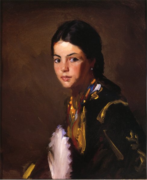 Segovian Girl by Robert Henri - Hand-Painted Oil Painting Reproduction