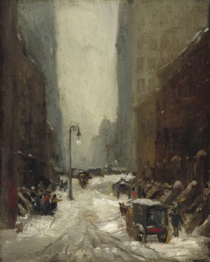 Snow in New York by Robert Henri Oil Painting