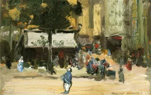 Street Corner in Paris by Robert Henri - Oil Painting Reproduction