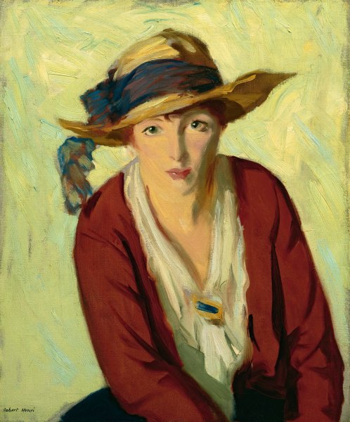 Main Product Photo of The Beach Hat  Painting by Robert Henri