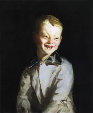 The Laughing Boy also known as Jobie by Robert Henri - Oil Painting Reproduction