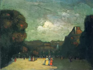The Louvre by Robert Henri - Oil Painting Reproduction
