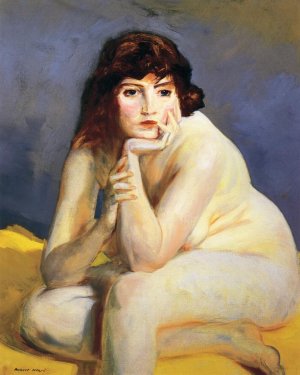The Model Nude Oil painting by Robert Henri
