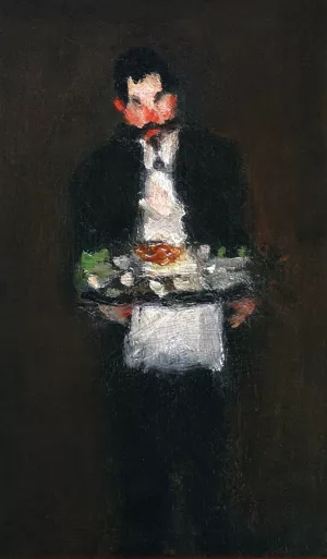 The Waiter Oil painting by Robert Henri