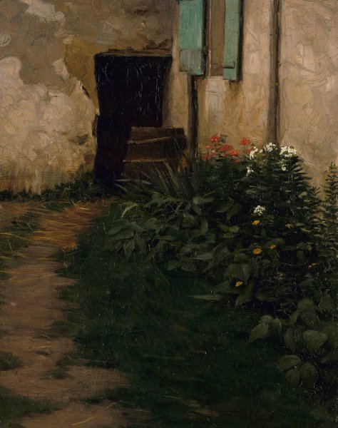 A Garden Path  by Robert Henry Logan - Hand-Painted Oil Painting Reproduction