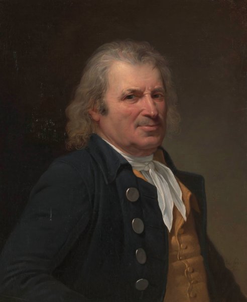 Portrait of an Elderly Man  by Robert Jacques Francois Lefevre - Hand-Painted Oil Painting Reproduction