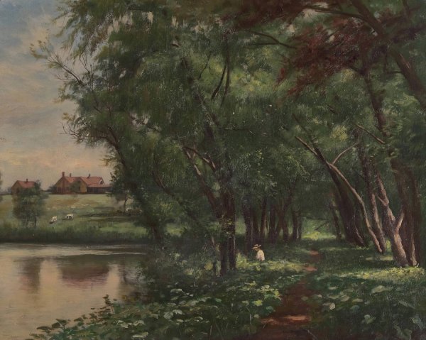 Tranquil Silence by Robert Jenkins Onderdonk - Hand-Painted Oil Painting Reproduction