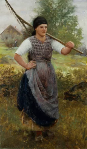 The Bohemian Peasant Girl by Robert Koehler Oil Painting