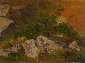 Partie aus dem Plauenschen Grund by Robert Kummer Oil Painting