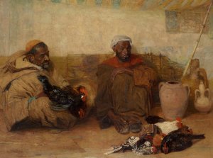 Two Men of Tangiers by Robert Lea Maccameron Oil Painting