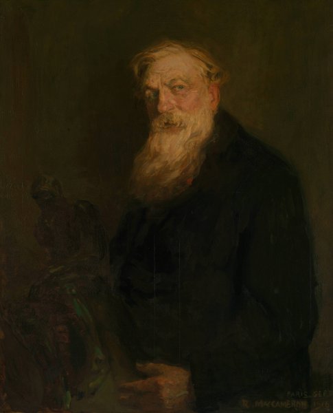 Auguste Rodin  by Robert Lee Maccameron - Hand-Painted Oil Painting Reproduction