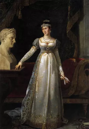 Princess Pauline Borghese by Robert Lefevre Oil Painting