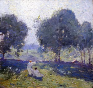 Breezy Day Oil painting by Robert Lewis Reid