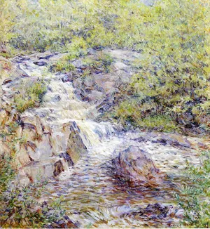 Buttermilk Falls by Robert Lewis Reid - Oil Painting Reproduction