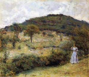 Springtime Stroll by Robert Lewis Reid Oil Painting
