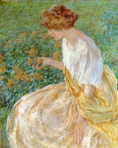 Main Product Photo of The Yellow Flower Painting by Robert Lewis Reid