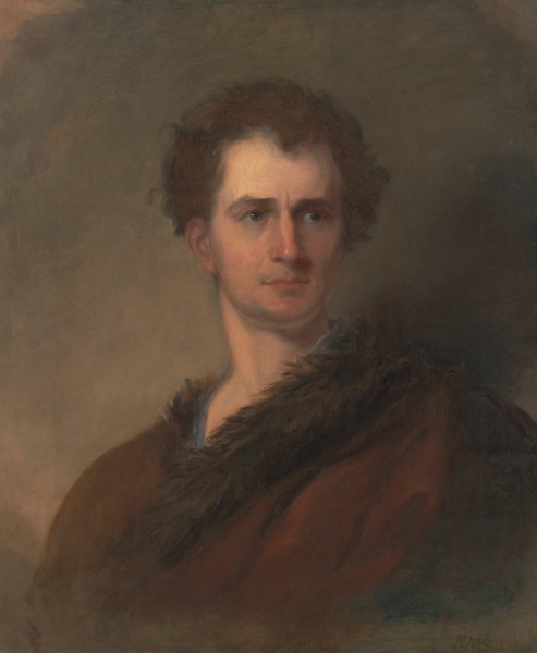 Junius Brutus Booth  by Robert Matthew Sully - Hand-Painted Oil Painting Reproduction