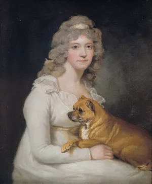 Mrs George Morland by Robert Muller Oil Painting