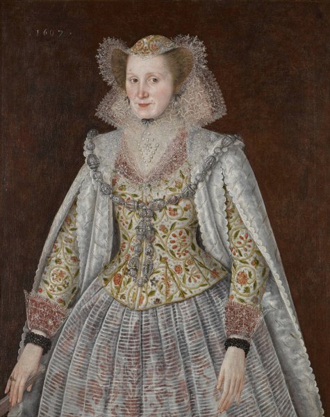 Portrait of a lady  by Robert Peake - Hand-Painted Oil Painting Reproduction