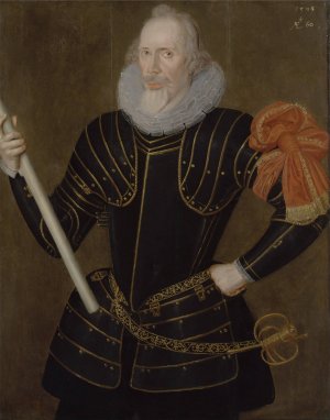 Portrait of a Man by Robert Peake The Elder Oil Painting