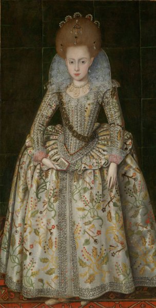 Princess Elizabeth  by Robert Peake The Elder - Hand-Painted Oil Painting Reproduction