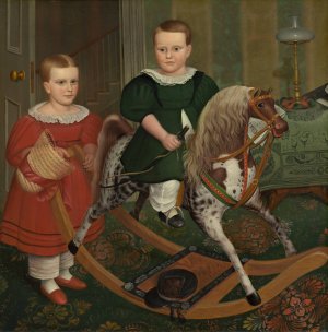 The Hobby Horse by Robert Peckham Oil Painting