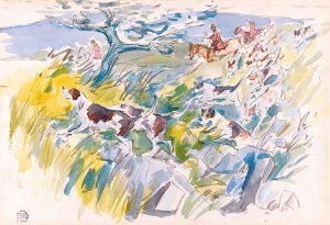 Over the Bank, Exmoor by Robert Polhill Bevan Oil Painting