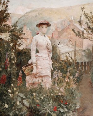 Ada Louise Stammers by Robert Ponsonby Staples Oil Painting