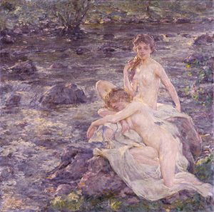 The Bathers by Robert Reid Oil Painting