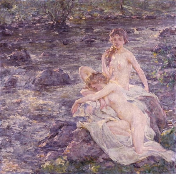 The Bathers by Robert Reid - Hand-Painted Oil Painting Reproduction