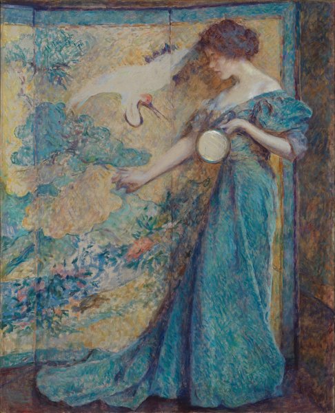 The Mirror  by Robert Reid - Hand-Painted Oil Painting Reproduction