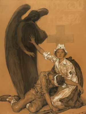 Will You Help by Robert Reid Oil Painting