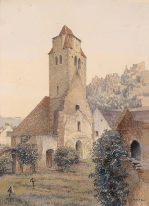 Aus Durnstein by Robert Russ Oil Painting