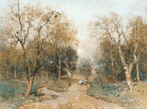 Early Spring, Penzinger Au by Robert Russ Oil Painting