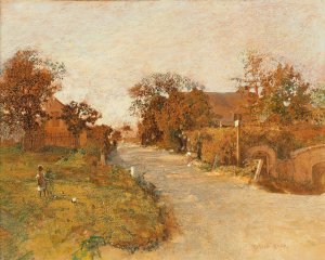 Motif of Feldsberg, by Robert Russ Oil Painting