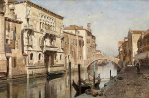 Palazzo Del Cammello by Robert Russ Oil Painting