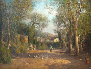 Partie aus dem Val Lagarina Oil painting by Robert Russ