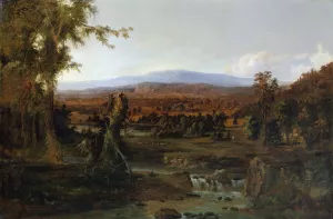 Landscape with Shepherd by Robert S. Duncanson Oil Painting