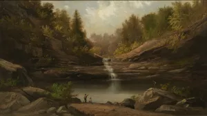 Mountain Pool by Robert S. Duncanson Oil Painting